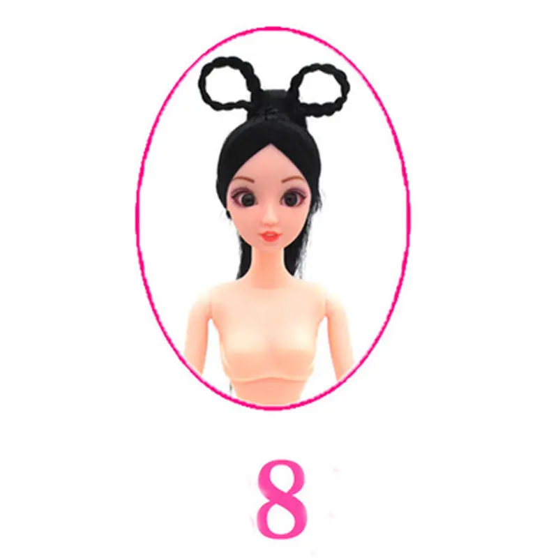Abbyfrank 12 раскладные игрушки древняя костюмированная кукла с оплеткой головы 3D
