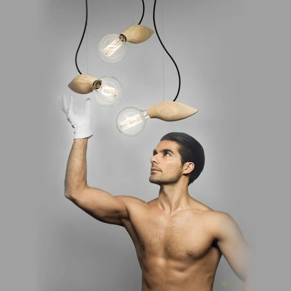 Подвесной светильник для спальни столовой рыбы плавания креативный подвесной