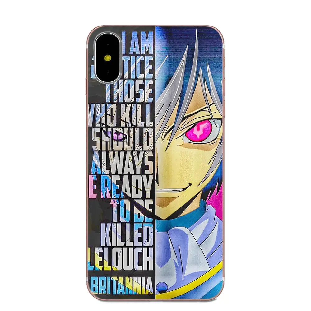 Чехол для мобильного телефона из ТПУ с аниме кодом Geass Letouch Huawei Honor 4C 5A 5C 5X 6 6C 6A 6X 7 7X 8