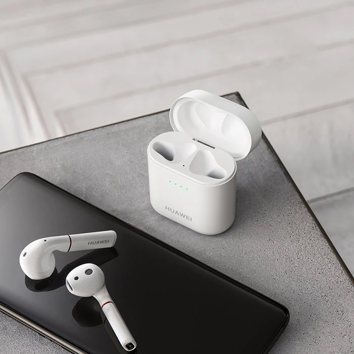 Оригинальные беспроводные наушники HUAWEI FreeBuds 2 TWS, Bluetooth 5,0, аудио, водонепроницаемые, IP54, управление нажатием, Беспроводная зарядка