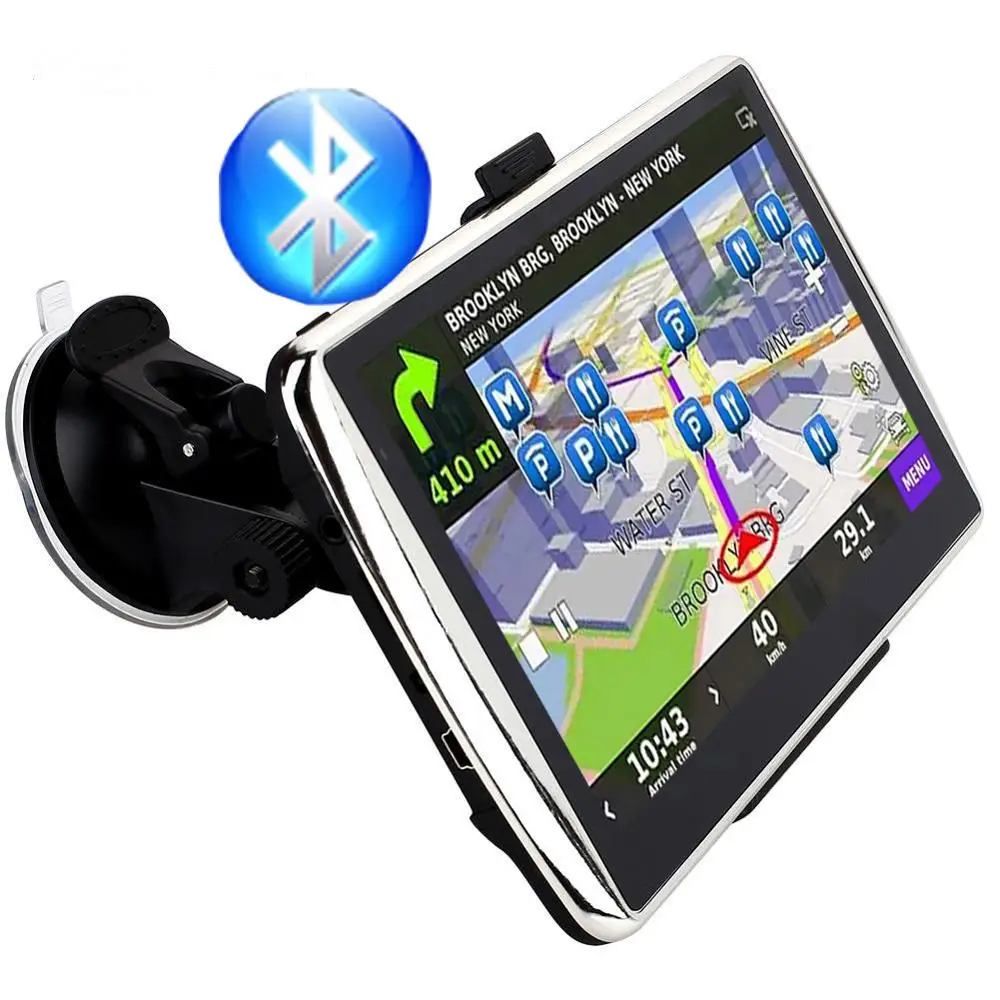 Автомобильный gps навигатор 7 дюймов HD FM Bluetooth Navitel сигнализация дорожный навигатор автомобильные аксессуары последняя карта Европы