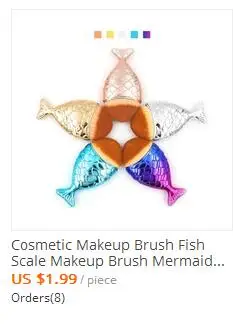 Кисть для макияжа русалки unicornio Fish Scale Румяна Косметическая Нижняя щетка пудра волоконная основа для волос набор кистей для макияжа и наборы