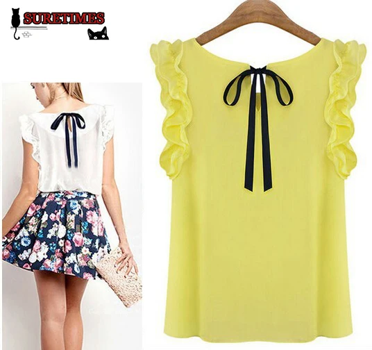 Новое поступление 2018 женские блузки шифоновые рубашки с круглым вырезом пуловер