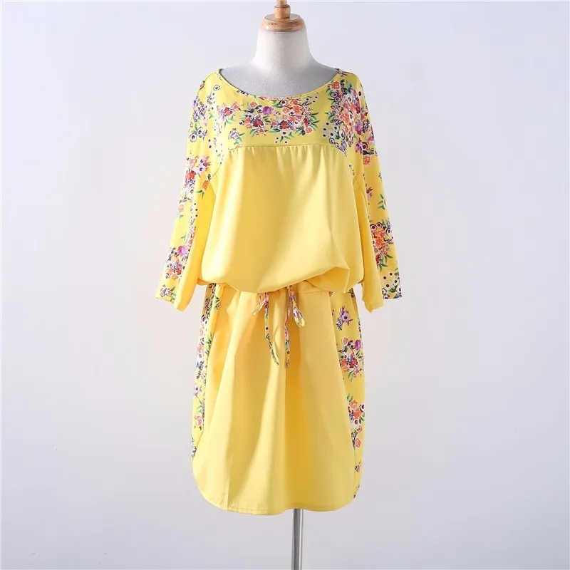 Женское облегающее платье карандаш с цветочным принтом размеры до 6XL|vestidos mujer|summer