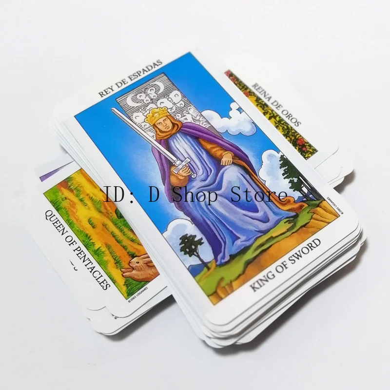 Двуязычное английское испанское Таро 78 шт Райдер wait tarot card магический гороскоп forecast card