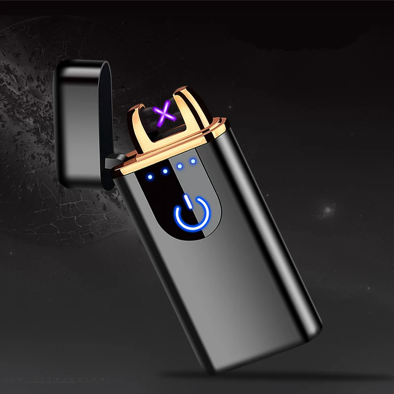 Новинка USB электрическая двойная дуговая Зажигалка перезаряжаемая