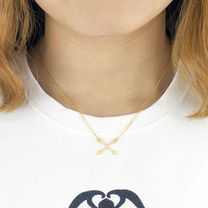 Великолепная сказка Double Cross стрелка Цепочки и ожерелья Простой Шарм лакомство