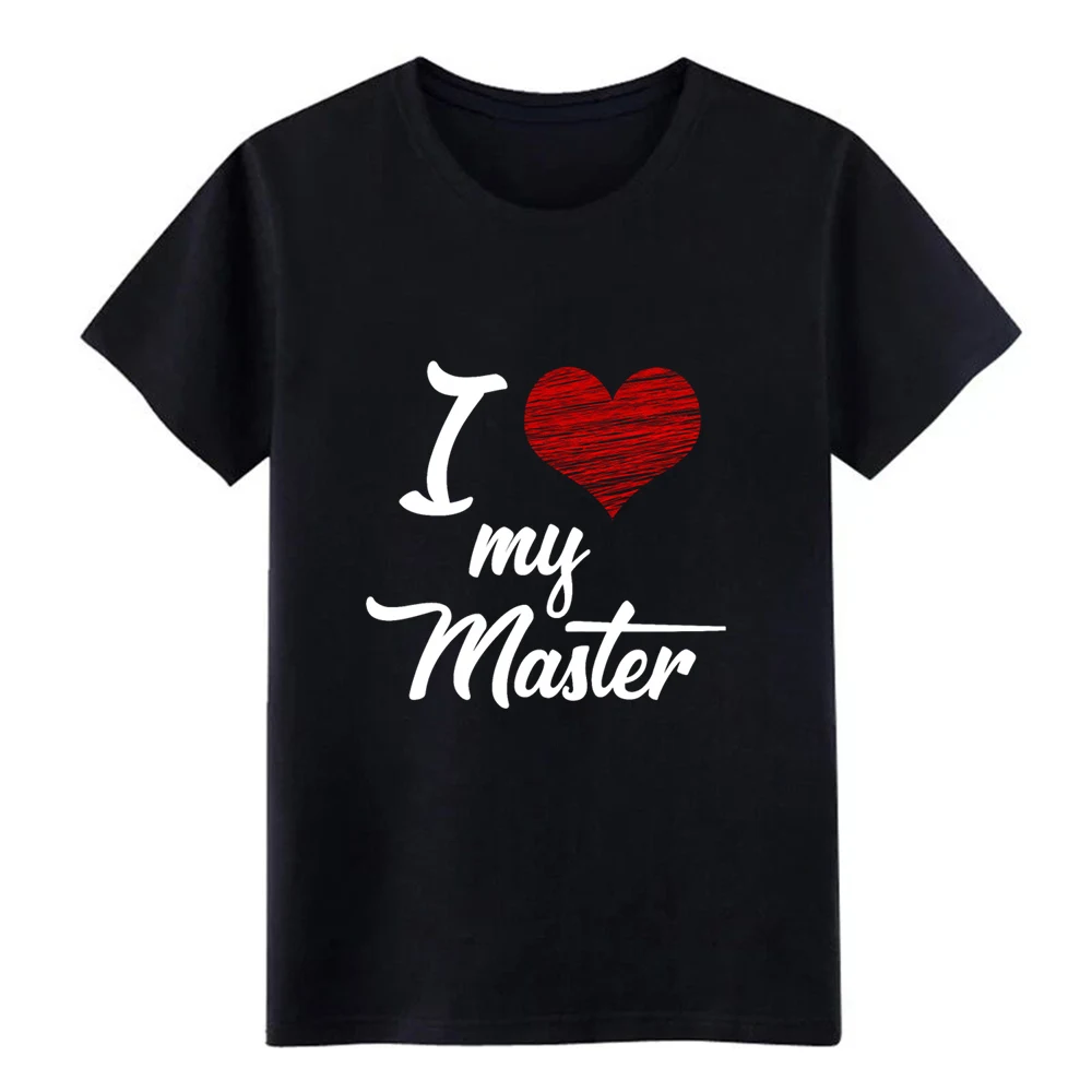 Мужская футболка с надписью I love my Master BDSM Submissive Sub Slave S-3xl | одежда