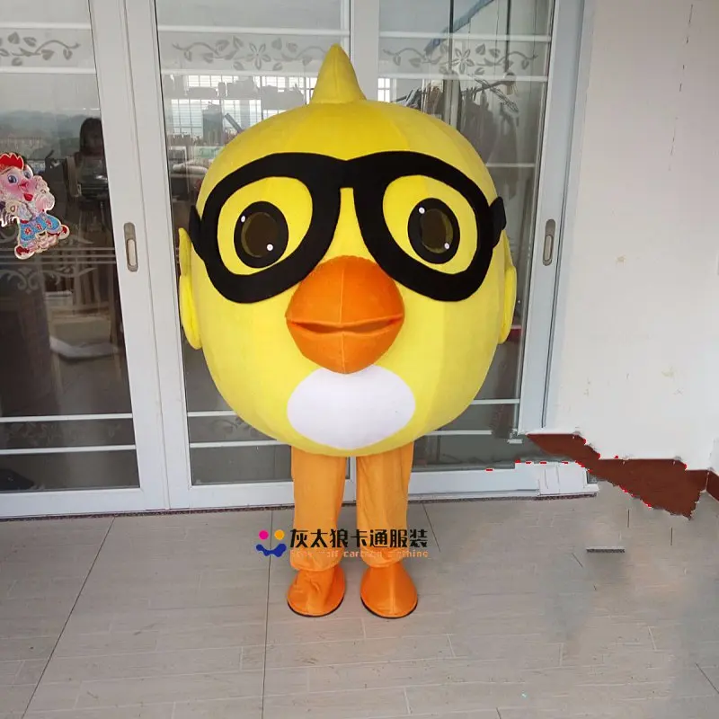 ไก่สีเหลือง Mascot ของขวัญเครื่องแต่งกายสำหรับ Halloween Party ชุดแฟนซีคริสต์มาส Cosplay สำหรับ Halloween Party เครื่อง...