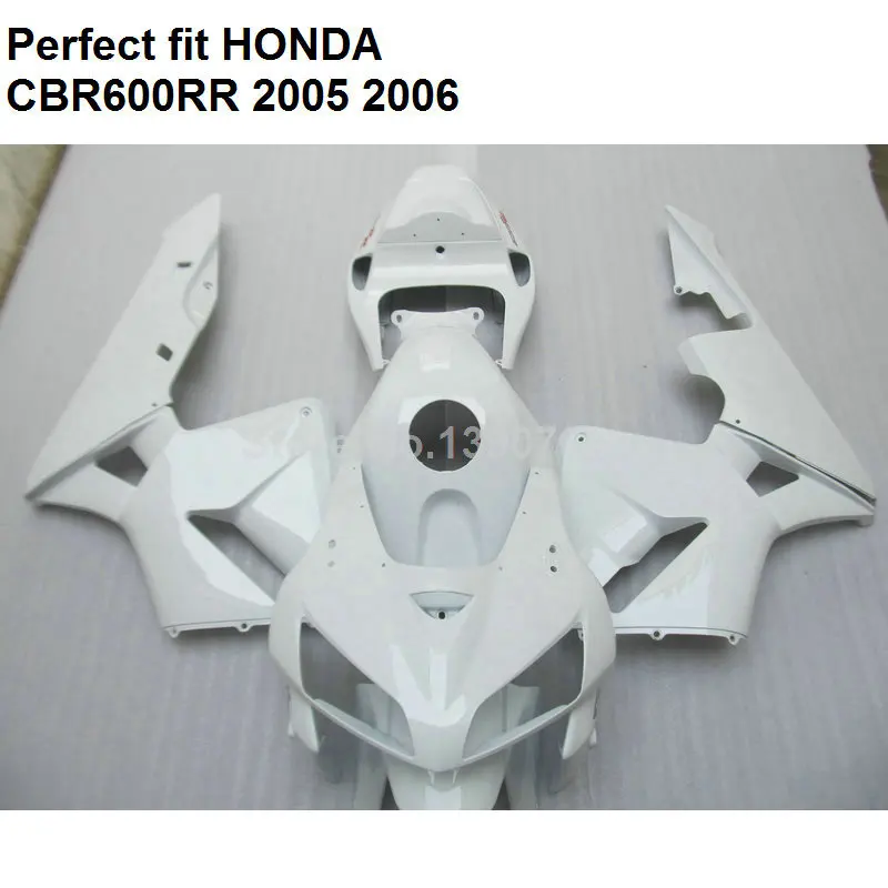 100% Обтекатели для Honda white CBR 600RR 05 06 комплект обтекателей CBR600RR 2005 2006 CF37|fairings for