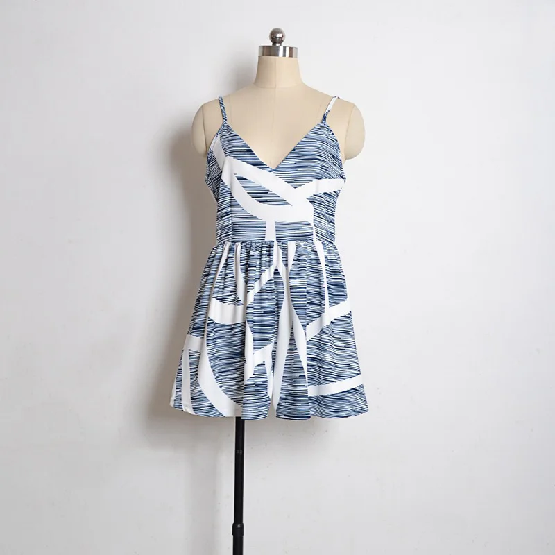Сексуальная Пляжная Пижама без рукавов с v-образным вырезом Женская пижама Vestidos