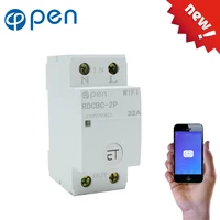 35mm din rail wifi circuit breaker smart switch remote control by ewelink app for smart home