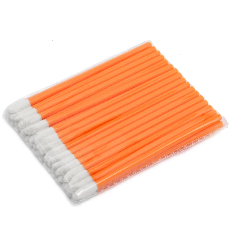 Orange Sinso 50 шт. одноразовые макияж кисть для губной помады палочка-аппликатор для блеска для макияжа Косметические кисточки инструменты Наборы для макияжа 9 Цвета - Handle Color: Orange