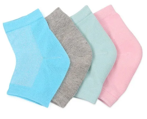 2PCS/1Pair Silicone Anti-cracking Moisturizing Gel Heel Socks Cracked Protectors SPA Pain Relief Foot Skin Care Tool | Красота и