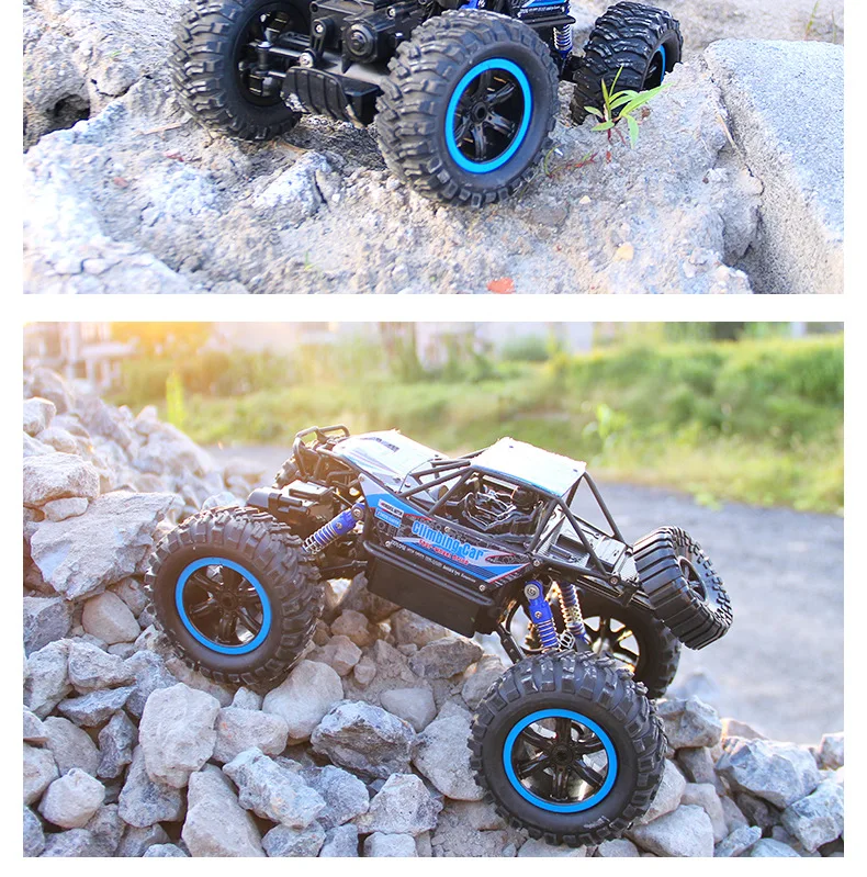 Радиоуправляемый автомобиль Рок Гусеничный 1:14 2,4 ГГц 4WD внедорожный альпинистский водонепроницаемый пульт дистанционного управления автомобиль электронная игрушка Радиоуправляемый автомобиль