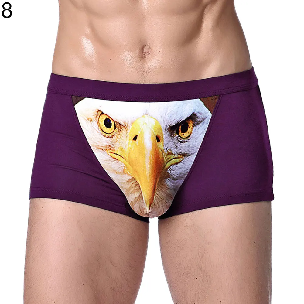 Мужское дышащее нижнее белье с u-образной выпуклой головой волка и орла 2019 |