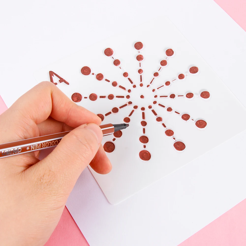 3 шт./компл. Мандала вспомогательные трафареты для слоев стен живопись искусства