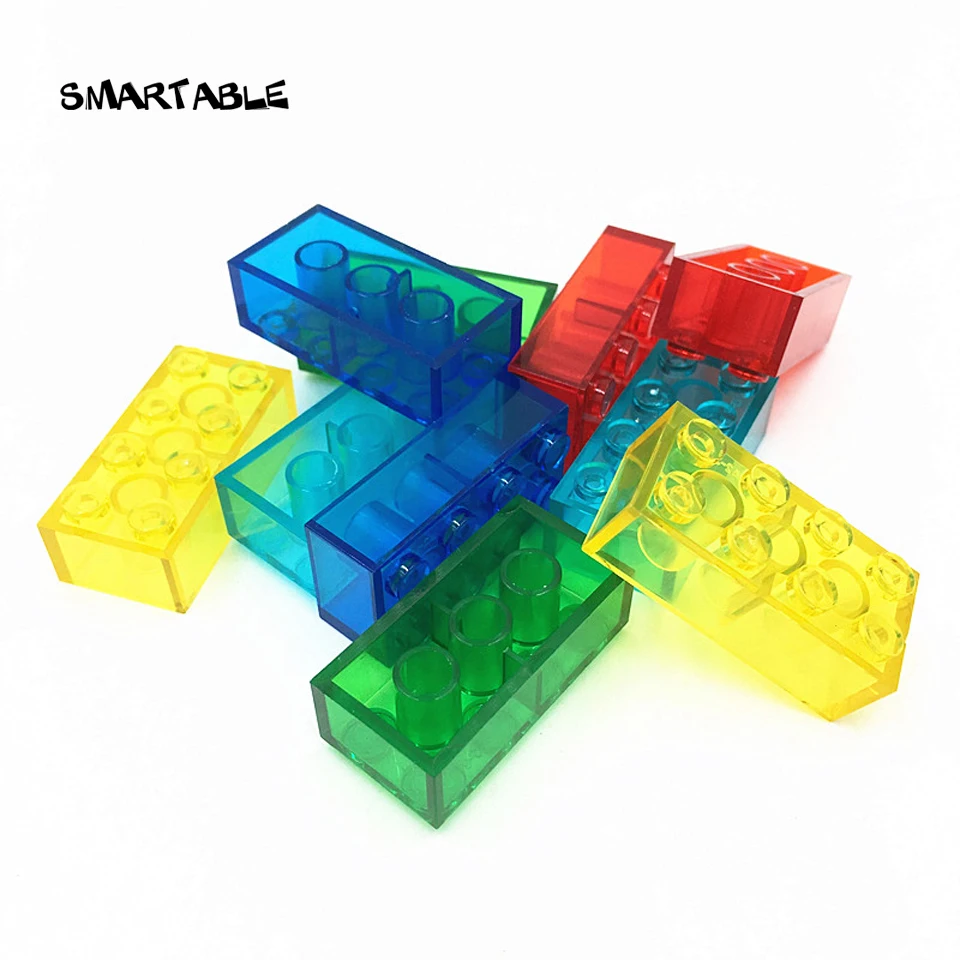 Прозрачный конструктор Smartable 2x4 креативные игрушки для детей совместимы со всеми
