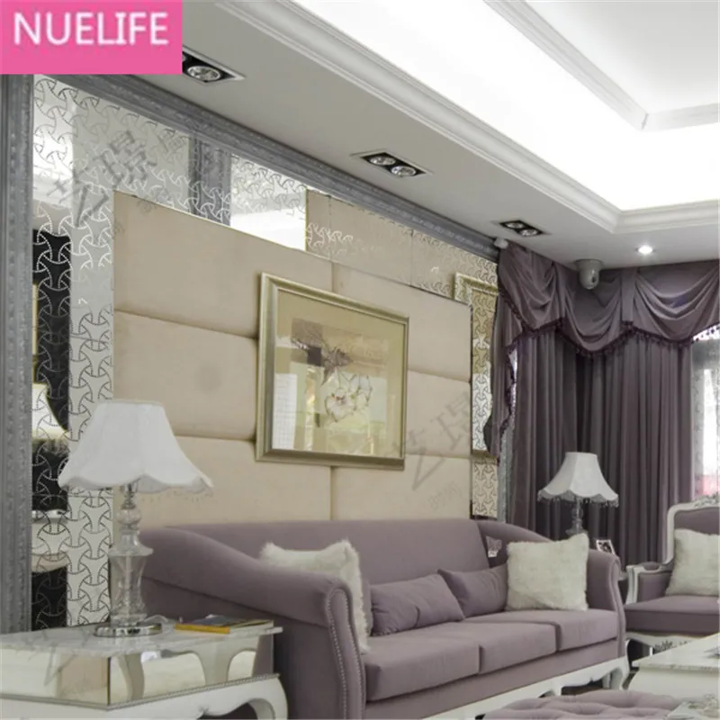 Акриловые 3D зеркальные настенные наклейки с асимметричным рисунком большой фон