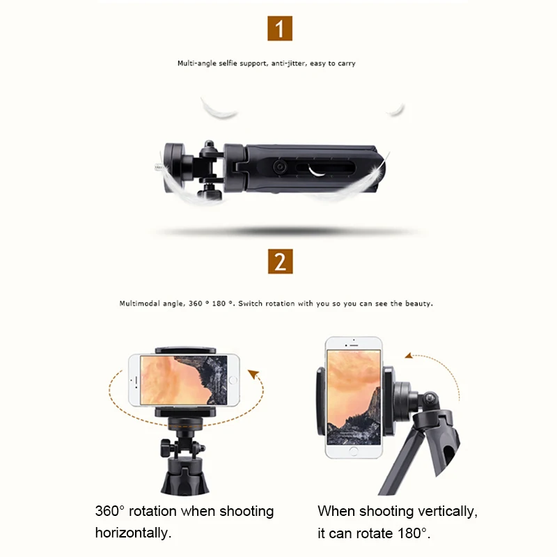 Мини Настольный Штатив с поворотом на 360 градусов складной ударопрочный легкий
