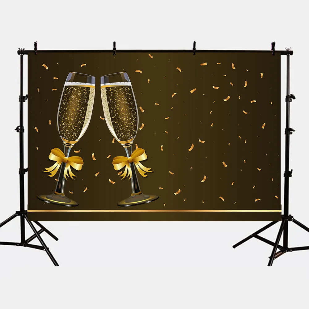  Champagne Photography Backdrops Brown Photo Booth Background Wedding Graduation Ceremony Party Props MW-300 | Электроника