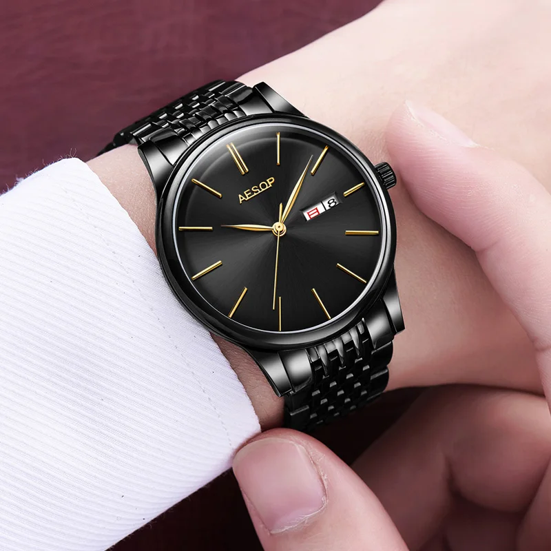 

Мужские часы Топ люксовый бренд Relogio Masculino модные мужские часы Стальные спортивные мужские часы reloj hombre montre homme