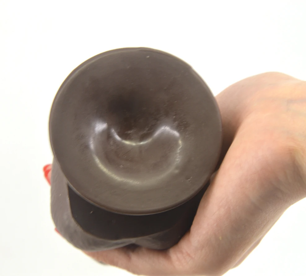 FAAK реалистичный фаллоимитатор всасывание шоколадная кожа сенсорная жесткая