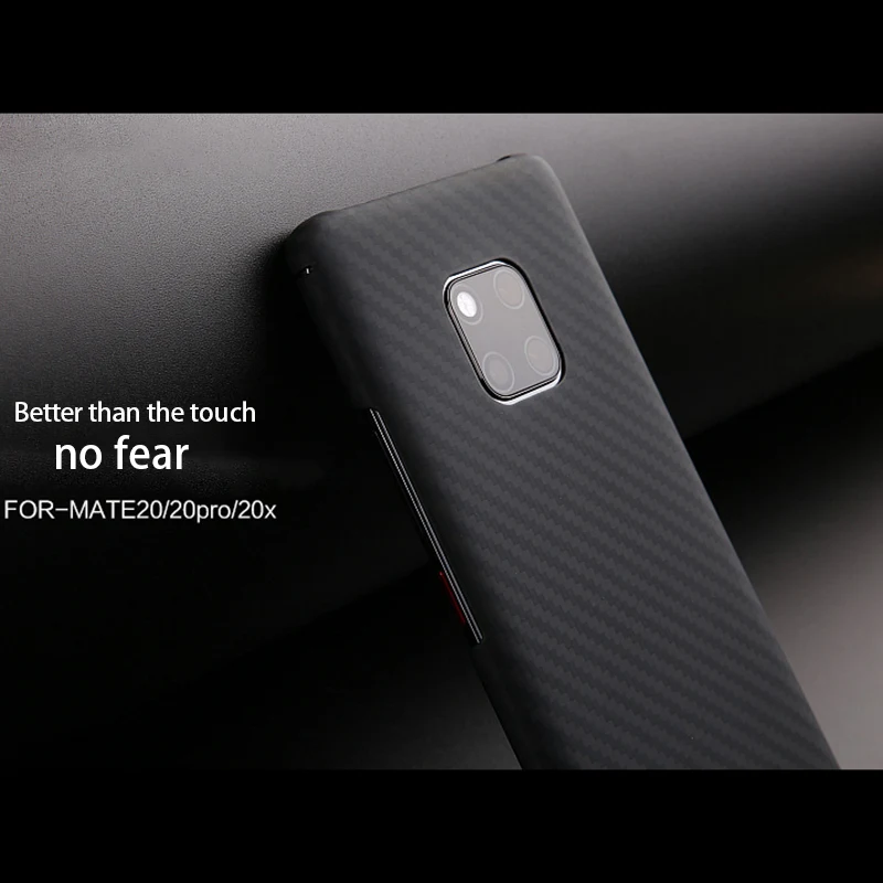 Real Aramid Fiber Чехол-Броня из настоящего материала для huawei mate 20 Pro, Тонкий минималистичный прочный Чехол из арамидного волокна для huawei mate 20 - Цвет: Real Aramid Fiber