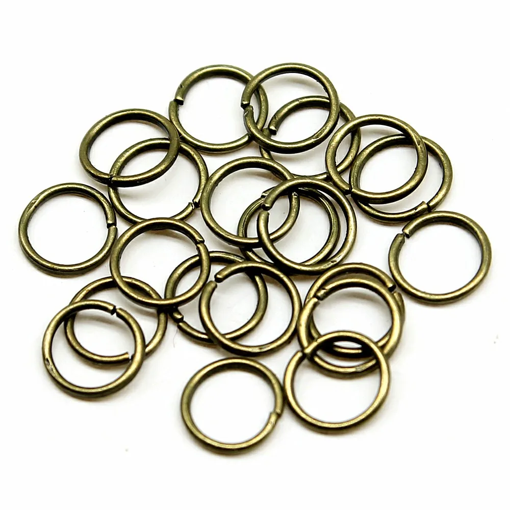 Antique Bronze 200 шт., 5 цветов, 3 мм, 4 мм, 5 мм, 6 мм, 7 мм, 8 мм, 9 мм, 10 мм, кольца для самостоятельного изготовления ювелирных изделий, ювелирные изделия - Цвет: Antique Bronze