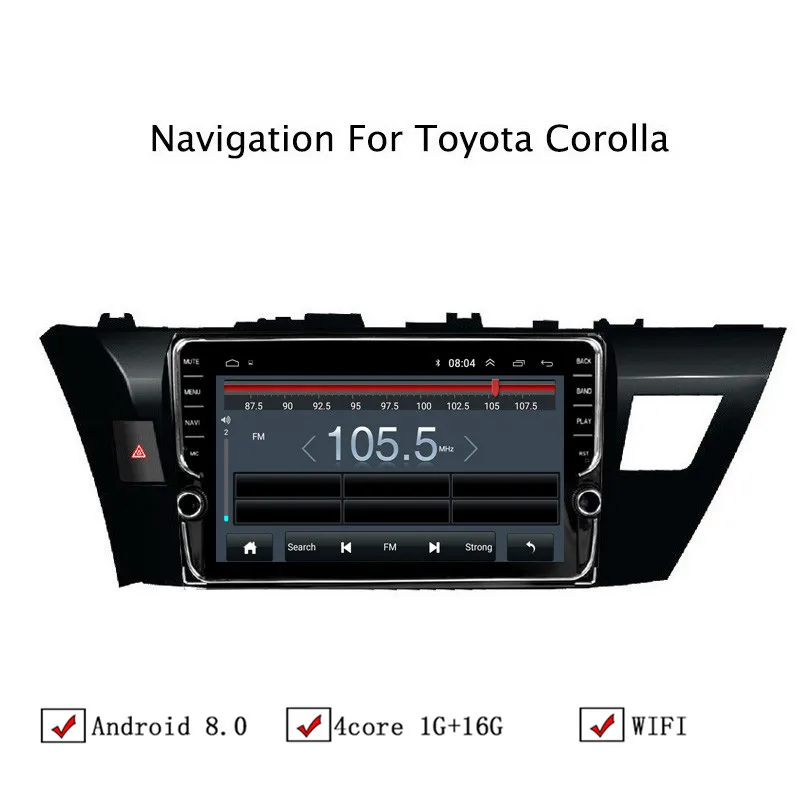 NAVITOPIA 10 1 дюймовый автомобильный мультимедийный плеер Andriod 8 GPS навигация для Toyota
