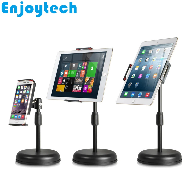 New Tabletop Mounts Stands with Holder for iPad Tablets iPhone Samsung Huawei Xiaomi Mobile Phones Tripod for Video Bloggers