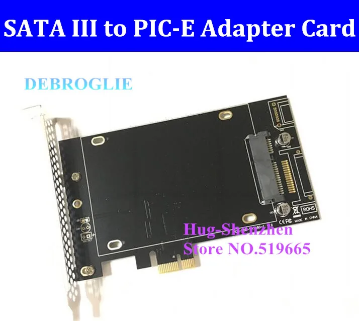 Карта адаптера DEBROGLIE для mac pro Новая высокоскоростная карта SATA III к PCIe SSD 3 1 5 OSX 10 8