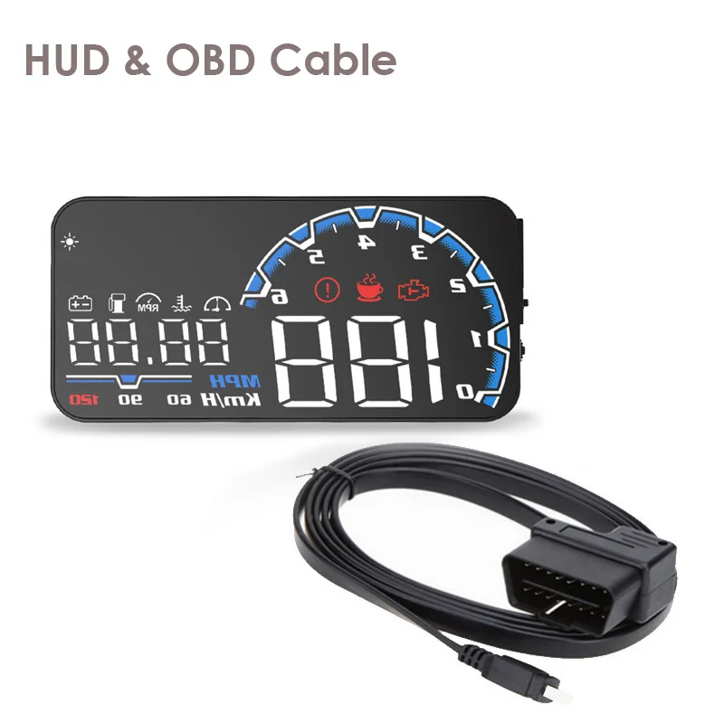 Авто HUD Дисплей автомобиль Дайвинг данных Скорость проектор приборной панели