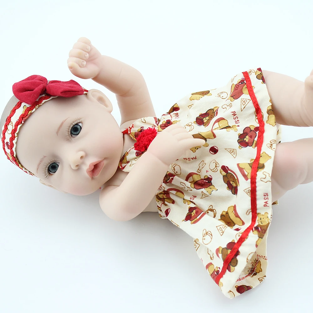 NPKDOLL куклы реборн с силиконовым корпусом полностью виниловая мини кукла