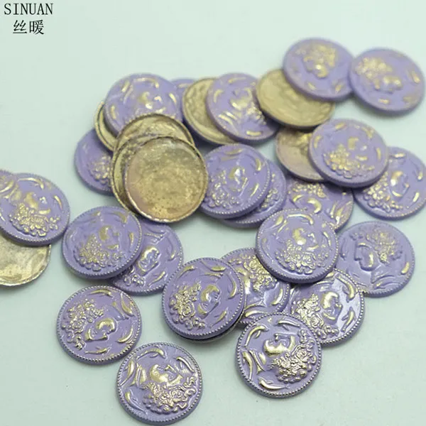 Антикварная бронза SINUAN джинсы с заклепками гладить на шипы 15 мм круглый шпильки украшения одежды Аппликации 200 шт./лот Винтаж Стиль Костюмы заклепки - Цвет: Антикварная бронза