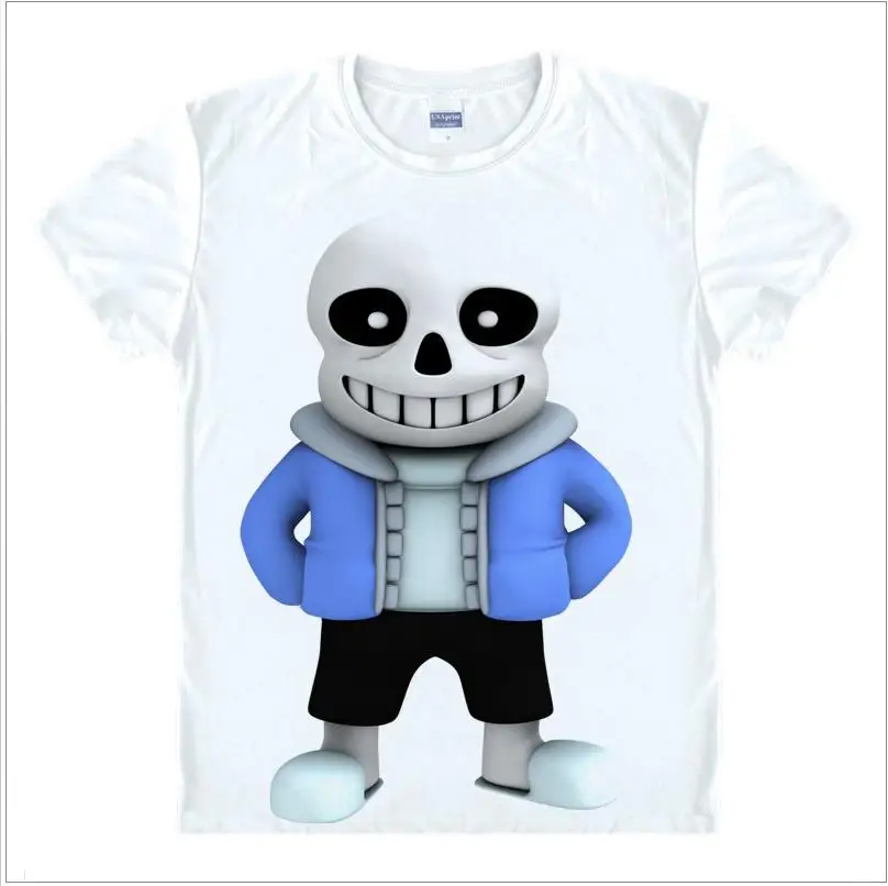 Футболка с коротким рукавом для игр Undertale sans and papyrus футболка подростков skull brother