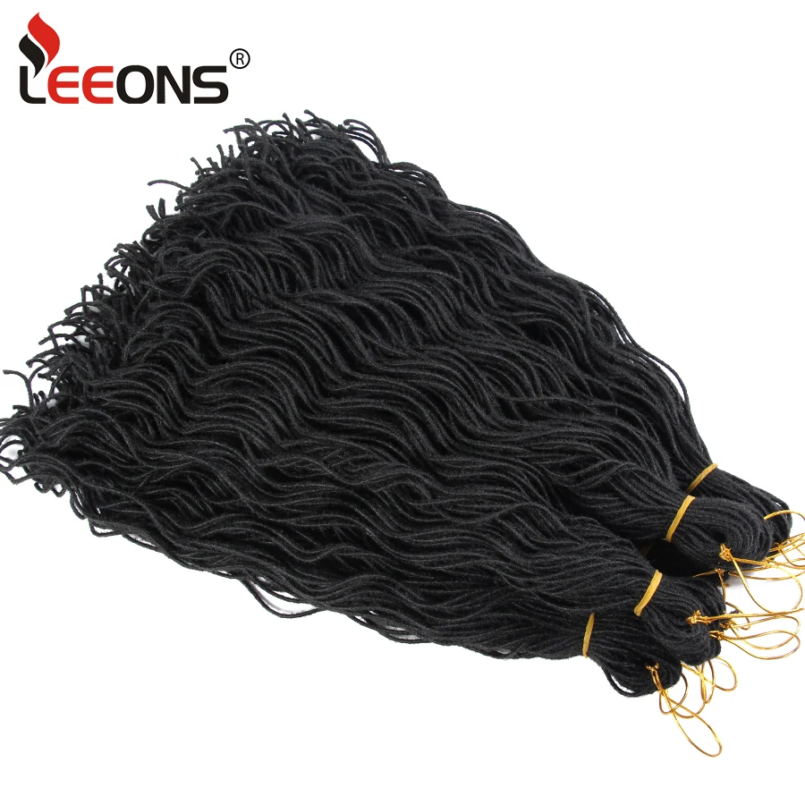 Leeons Mini Locs крючком Kanekalon синтетические волосы ручной работы дреды микро Loc косы