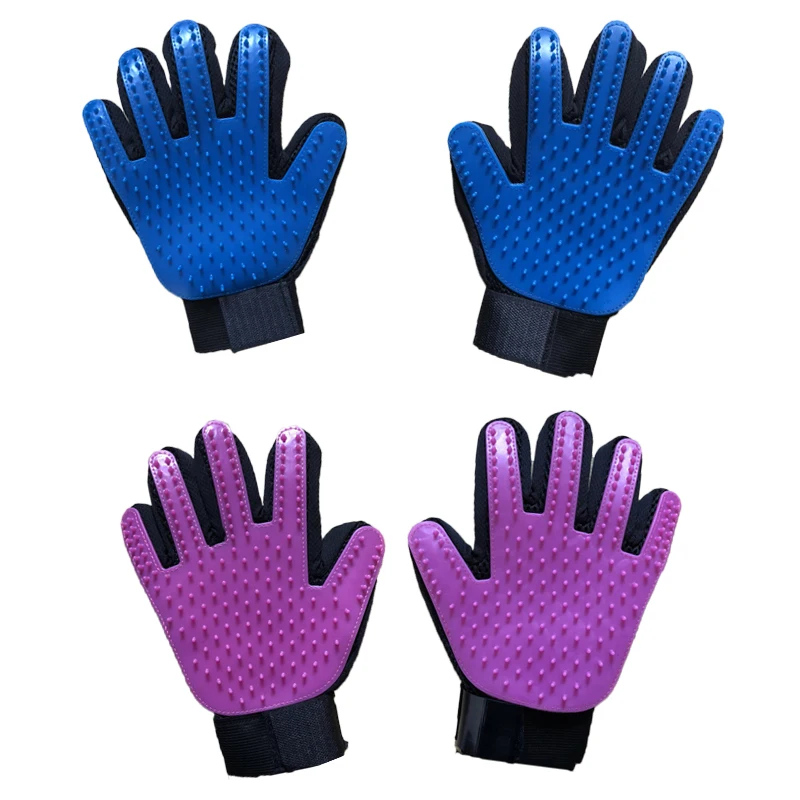 Собака Уход за лошадьми волос перчатки щетка для собак гребень домашних очистка