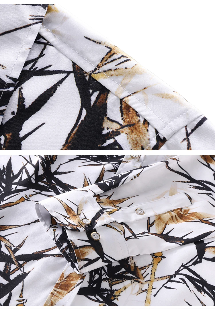 Мужские рубашки LONMMY 6XL 7XL повседневные приталенные Блузы с длинным рукавом и