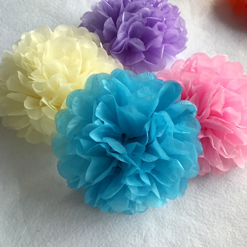 6inch Simulation Peony Flower DIY Tissue Paper Flower for Romantic Wedding Decoration Home Party Decorative Paper Flowers Balls