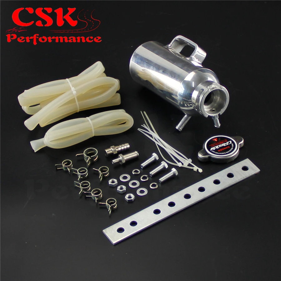 Алюминиевый маслоуловитель бачок резервуар с дыхательным фильтром серебряной