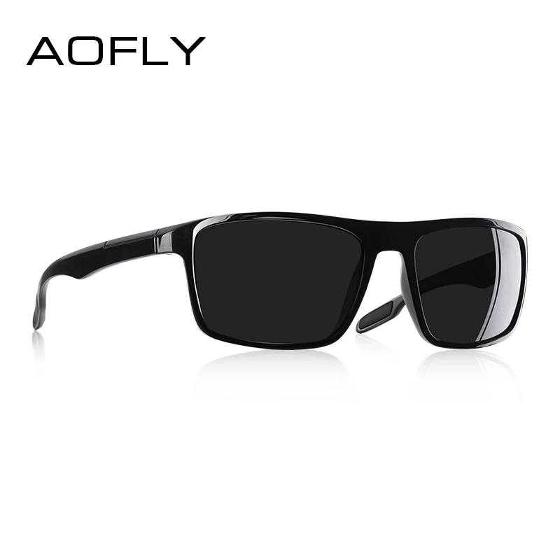 C5Bright Black AOFLY, модные поляризационные солнцезащитные очки для мужчин и женщин, роскошные брендовые дизайнерские Винтажные Солнцезащитные очки для вождения, мужские очки, ультралегкие, UV400 - Цвет линз: C5Bright Black