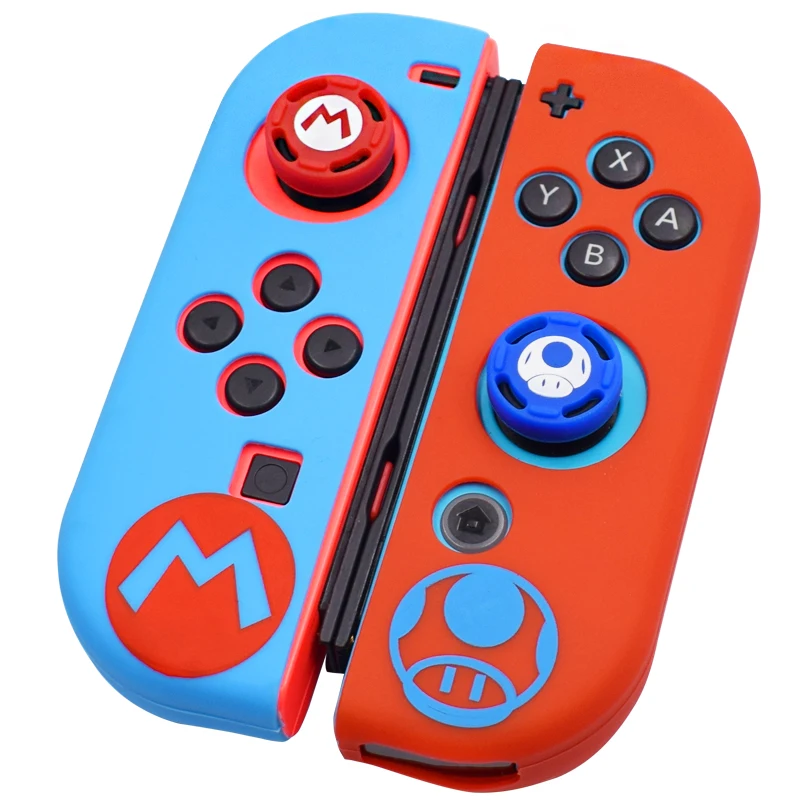 

Silicone Joycon Cover For Nintend Switch Antislip Rubber Skin Case Protective Thumb Grip Caps For Nintendo Switch Controller