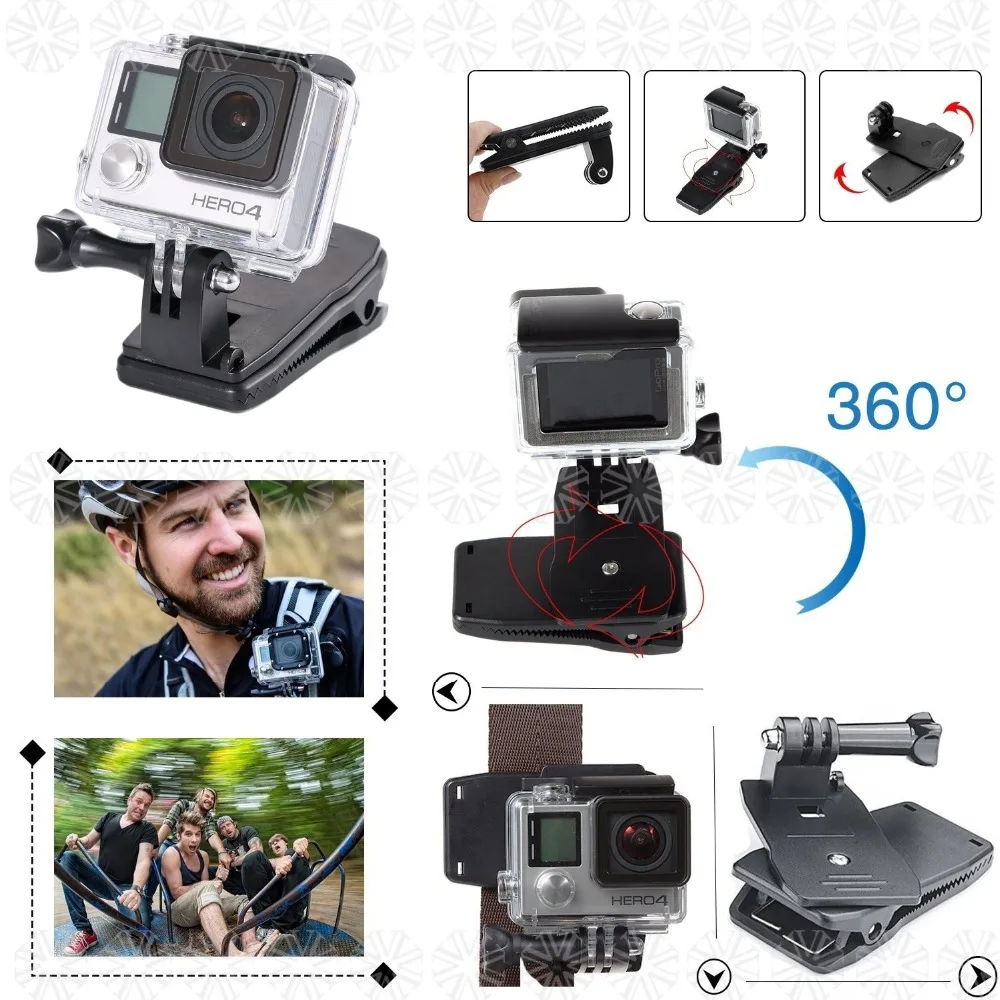 Камера accessries Комплект 29 в 1 Глава нагрудный монопод плавающей ручка Grip360 градусов
