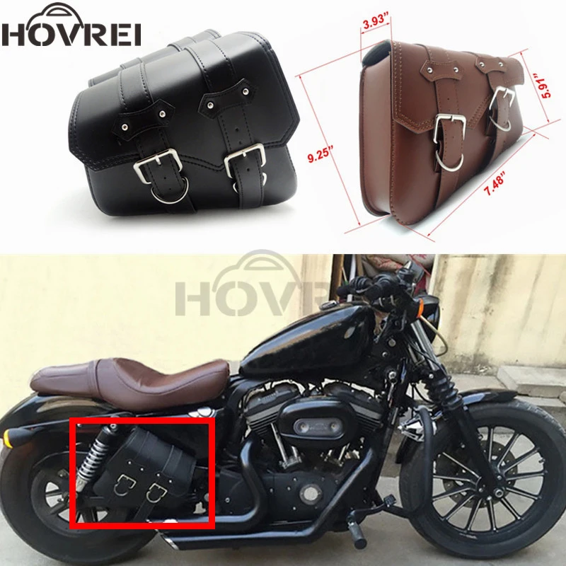 Мотоциклетные левые и правые сумки для седла 2 шт. сумка Harley Sportster XL883 XL1200 Cruiser