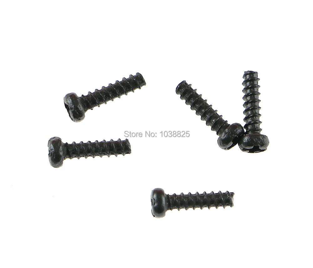 30 шт./лот черные винты с круглой головкой и крестообразными болтами для