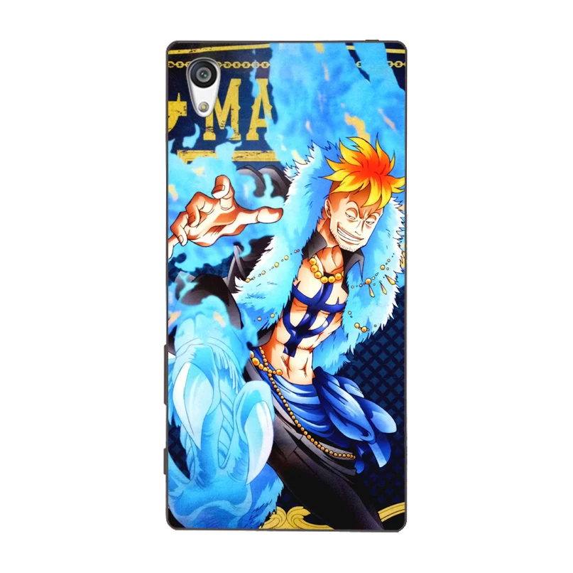 Японского аниме коллаж one piece Луффи Лафит ТПУ чехол мягкий для Sony Xperia E3 E5 M2 4 5 T3 X XA1 XZ