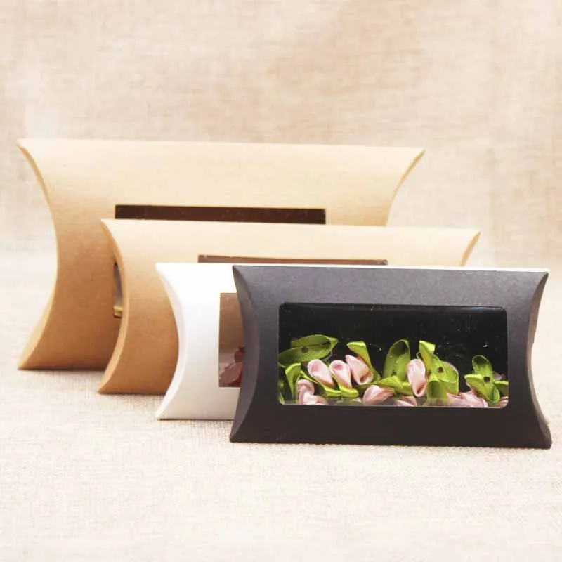 DIY большая подарочная коробка с прозрачным ПВХ-окном. Товары дисплей Подушка окно