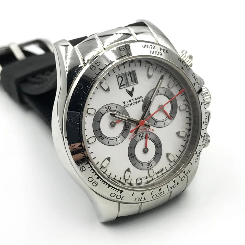Vintage Concept Fashion Men watch in Quartz Watches Sapphire Glass Stainless Steel 10ATM Watch for Women falme male sport | Наручные часы