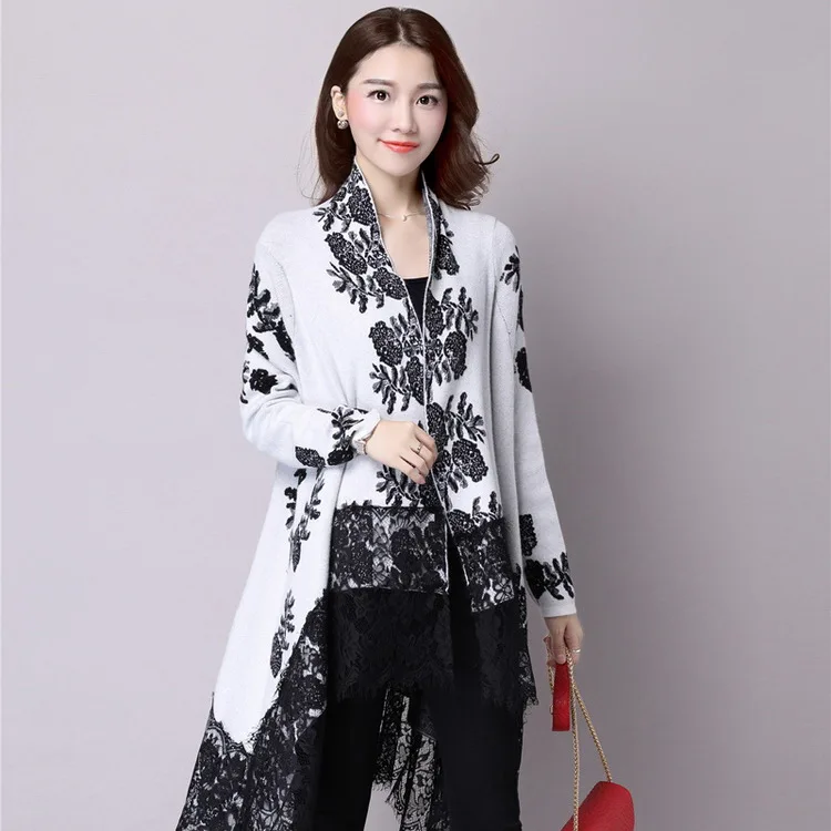 2019 Новая Осенняя мода нестандартный женский свитер большого размера вязаный